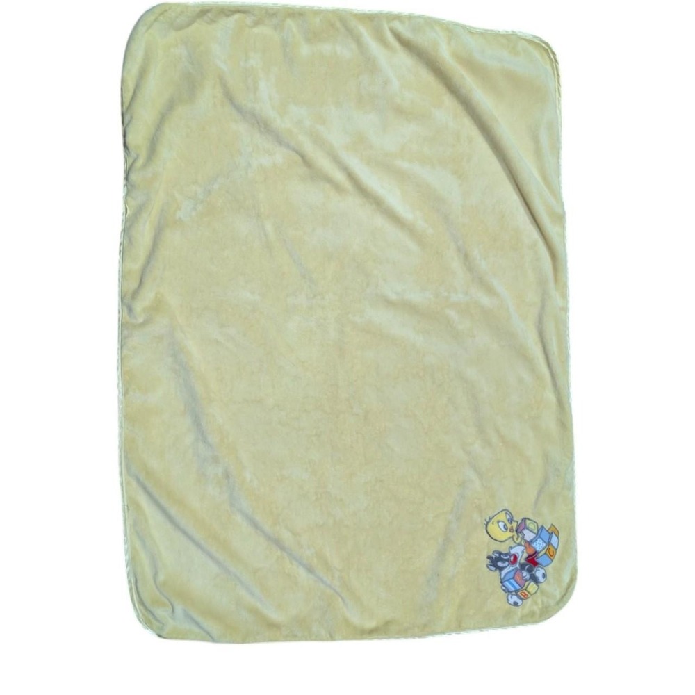 Vintage Looney Tunes Baby Blanket Yellow